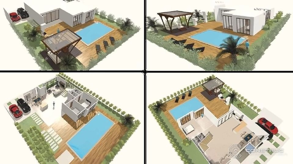 Distribución interna de la casa modelo – Condominio Las Palmas