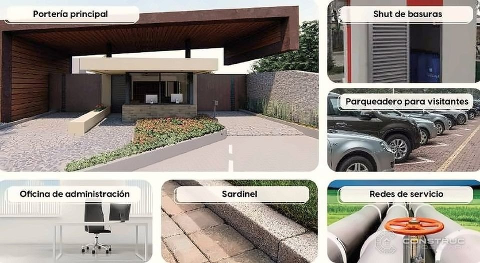 Portería, administración y redes de servicio – Condominio Las Palmas