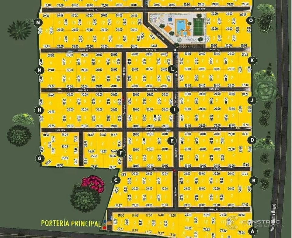 Plano urbanístico – primera etapa – Condominio Las Palmas