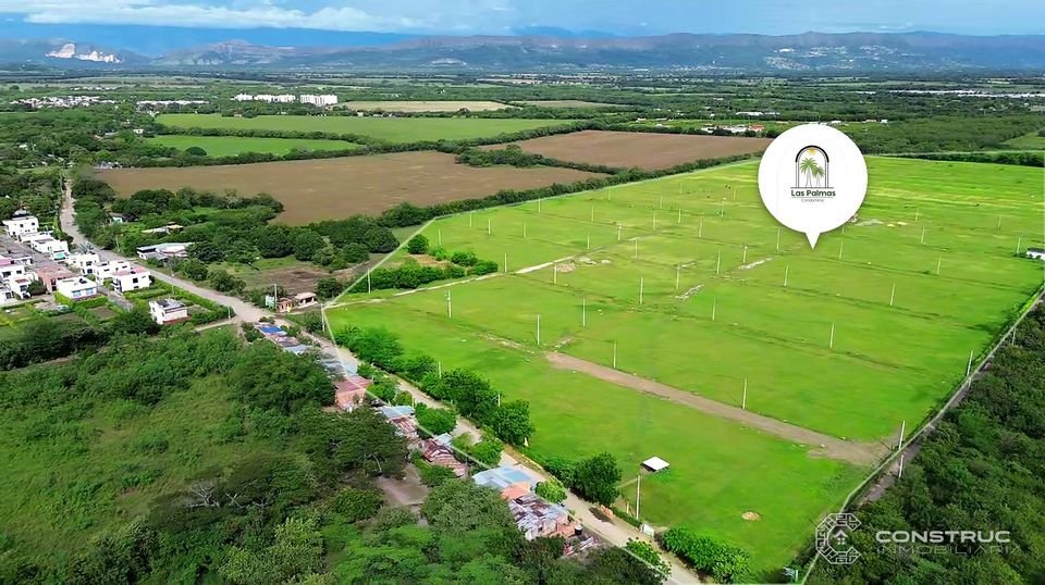Lotes demarcados (vista con dron) – Condominio Las Palmas