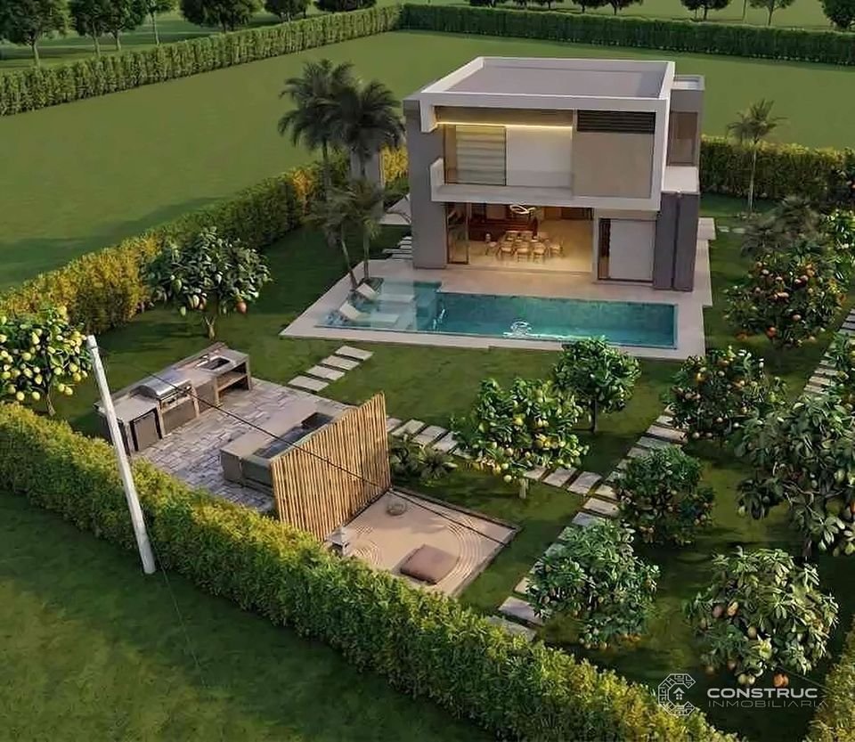 Quinta de descanso con piscina (proyección) – Parcelas Campestres San Miguel